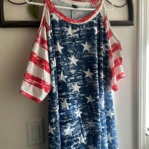 SHEIN Curve 3XL cold shoulder top